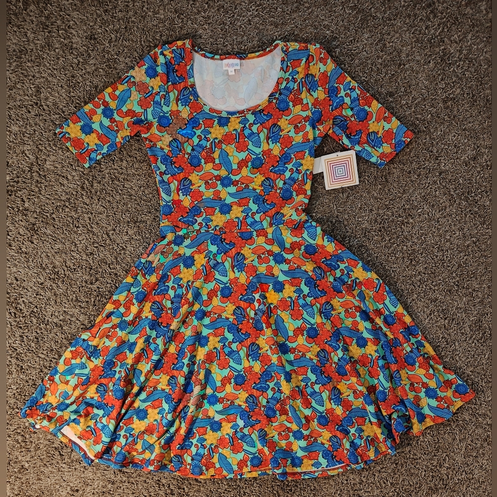 New Multicolor LuLaRoe Nicole Dress
